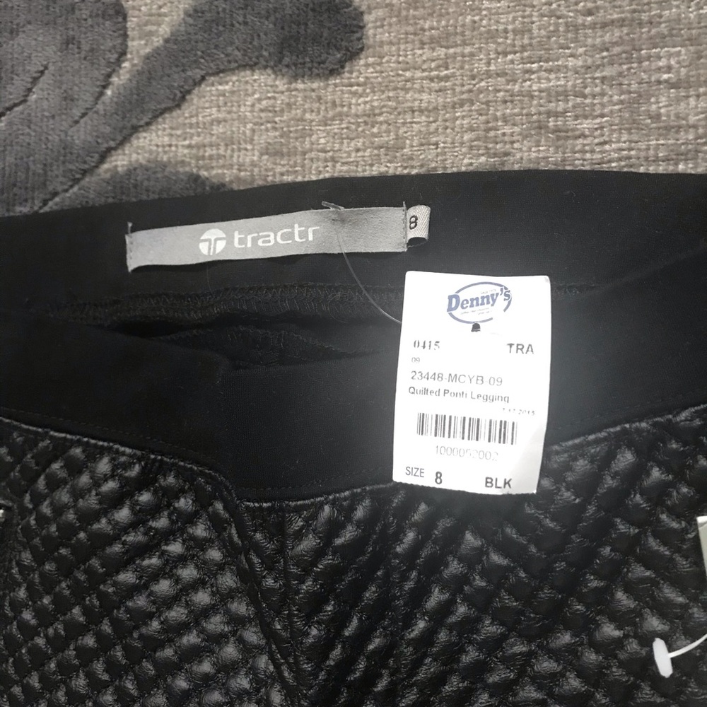 Girls Faux leather legging new w/Tags